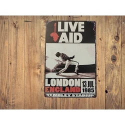 Wandbord LIVE AID  '13 juli...