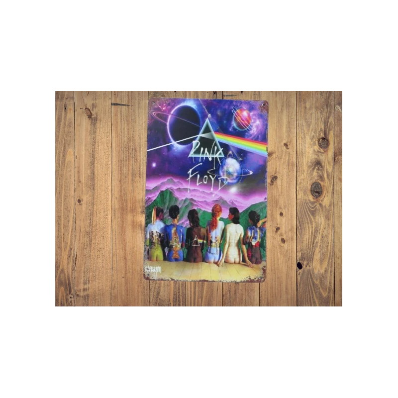 Wandbord Pink Floyd "Back" - Vintage Retro - Mancave - Wand Decoratie - Reclame Bord - Metalen bord