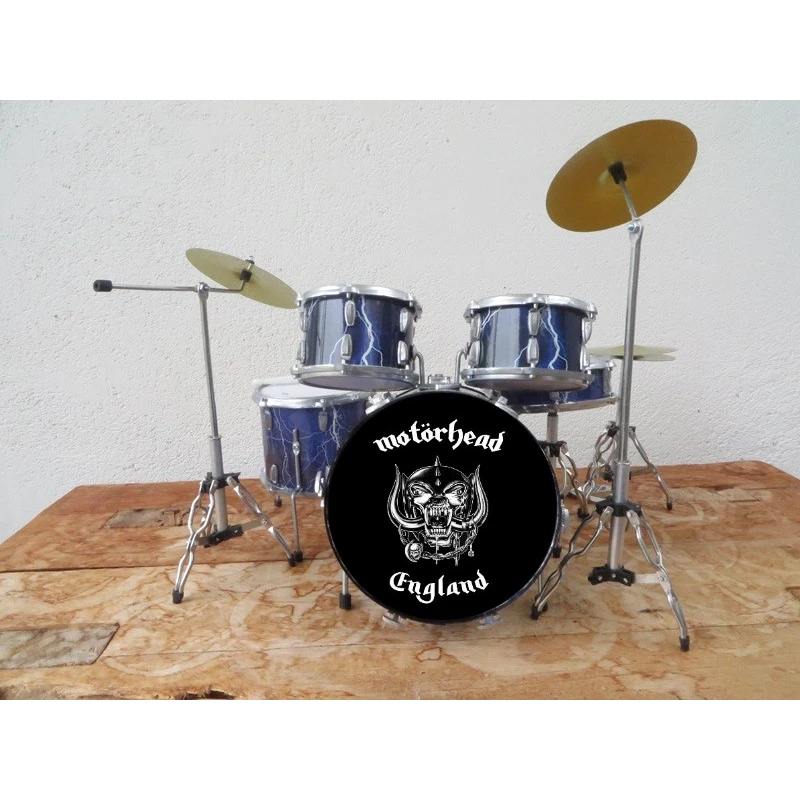 miniatuur drumstel thunder van Motorhead - LUXE model -