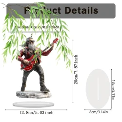 Fiberglas/Acryl Rockstar 2D Gitarrist