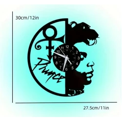 LP CLOCK VINYL WALL CLOCK PRINCE (LED remote)