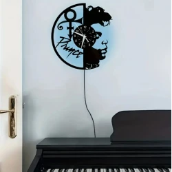 LP CLOCK VINYL WALL CLOCK PRINCE (LED remote)