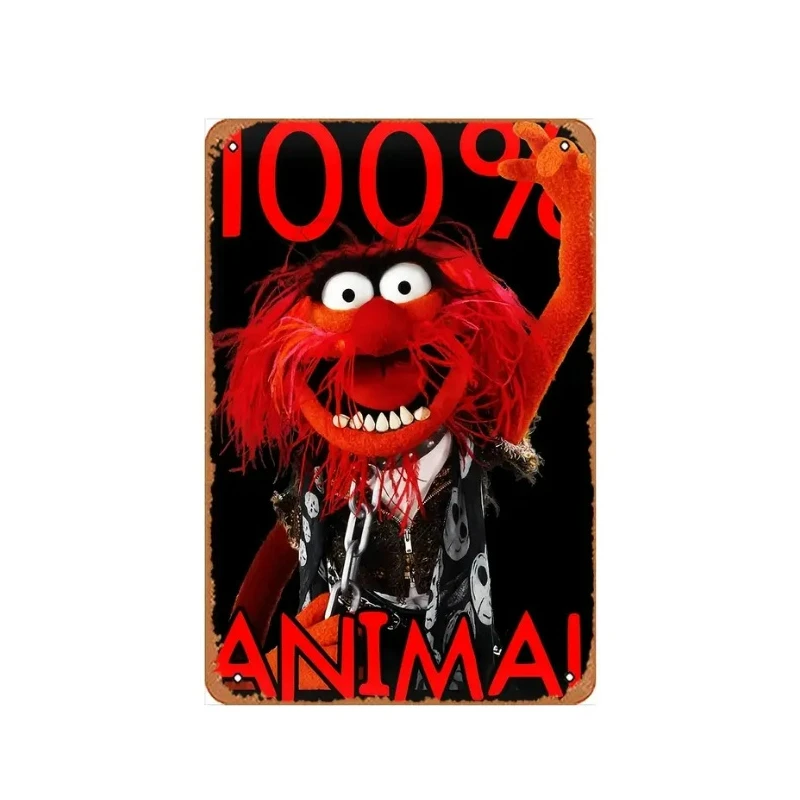 Enseigne murale en métal "ANIMAL 'Let's Rock' - Muppets" - Mancave - Décoration murale -