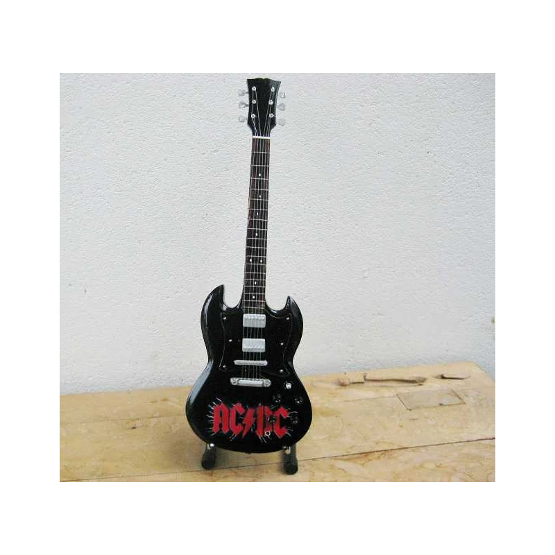 Miniature Guitar Gibson SG - ACDC - TRIBUTE