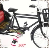 Miniatur-Fahrrad mit echten funktionierenden Pedalen