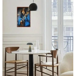 Wandschild BOB MARLEY  'Painting Art' – Vintage Retro – Mancave – Wanddekoration – Werbeschild – Metallschild