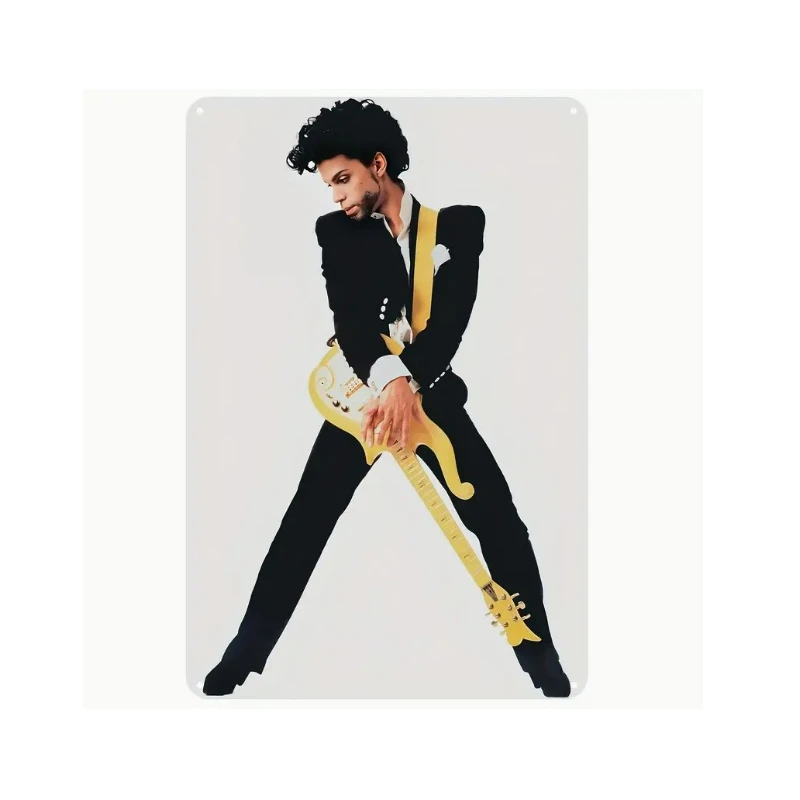 Wandbord PRINCE 'Yellow Cloud' - Vintage Retro - Mancave - Wand Decoratie - Reclame Bord - Metalen bord