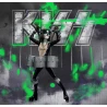 Rock-Actionfiguren KISS (Gene, Paul, Ace und Peter) + Instrumente