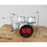 EXCLUSIEF drumstel Tama White  ACDC  Zeer gedetailleerd model -LUXE model -