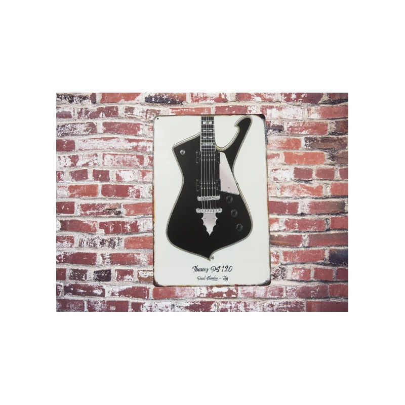 Metallwandschild Ibanez PS120 Paul Stanley KISS