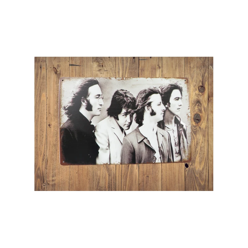 Wandbord  THE BEATLES - Vintage Retro - Mancave - Wand Decoratie - Reclame Bord - Metalen bord