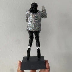 Rock action figure Michael Jackson (resin cast) with weighted base