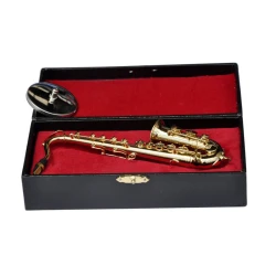 Koperen Tenor Saxofoon TenorSax met standaard en koffertje - GROOT model -