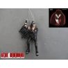 Figurine / pendentif Rock Action Gene Simmons - KISS - Alive version peinte à la main