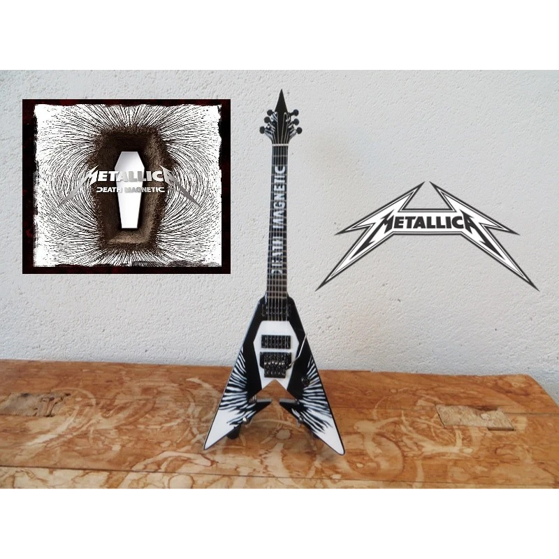 Guitare Electra Flying V "Death Magnetic" hommage à James Hetfield - Metallica-