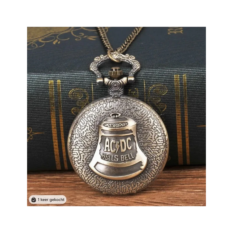 ACDC "Hells Bells" bronze pocket watch (Quartz movement).