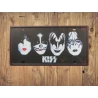 Wall sign KISS (license plate) - Vintage Retro - Mancave - Wall Decoration - Advertising Sign - Metal sign