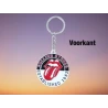 Porte-clés avec logo en relief en métal moulé sous pression, langue et lèvres des Rolling Stones