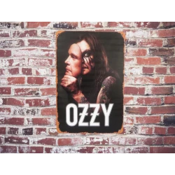 Wandbord  John Michael "Ozzy" Osbourne - Vintage Retro - Mancave - Wand Decoratie - Reclame Bord - Metalen bord
