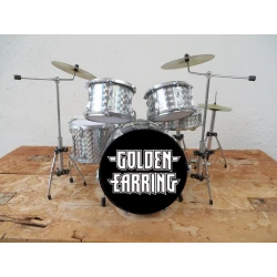 Miniature Drum Kit Golden...