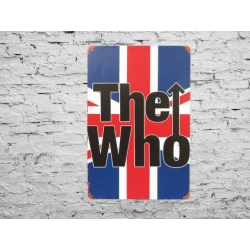 Wandschild THE WHO Vintage Retro - Mancave - Wanddekoration - Werbeschild - Metallschild