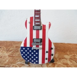 Miniature guitar Gibson Miniature Guitar Joe Perry Aerosmith American Flag